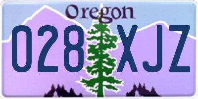 OR license plate 028XJZ