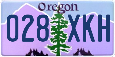 OR license plate 028XKH