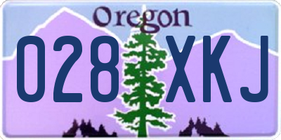 OR license plate 028XKJ