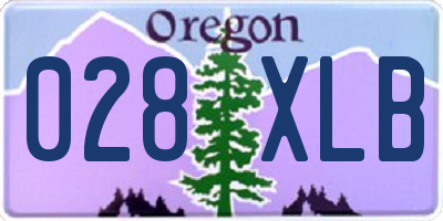 OR license plate 028XLB