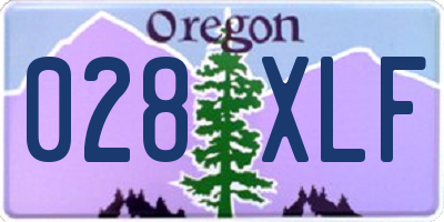 OR license plate 028XLF