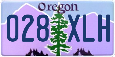OR license plate 028XLH