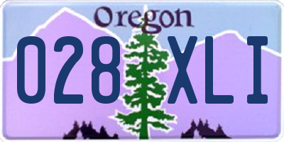 OR license plate 028XLI