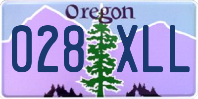 OR license plate 028XLL