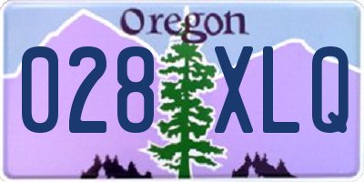 OR license plate 028XLQ