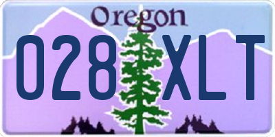 OR license plate 028XLT