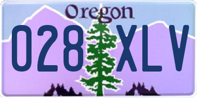OR license plate 028XLV