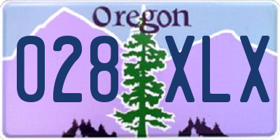 OR license plate 028XLX