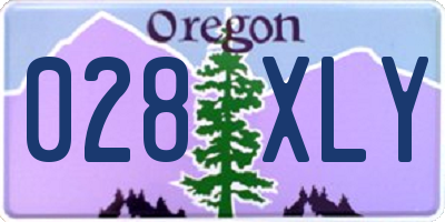 OR license plate 028XLY