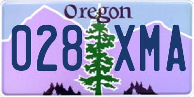 OR license plate 028XMA