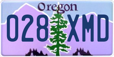 OR license plate 028XMD