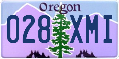 OR license plate 028XMI