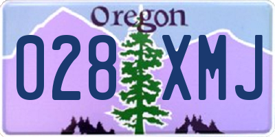 OR license plate 028XMJ