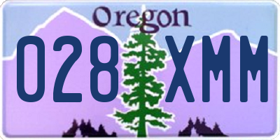 OR license plate 028XMM