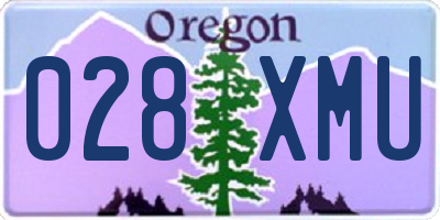 OR license plate 028XMU