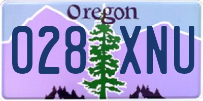 OR license plate 028XNU