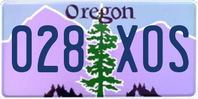 OR license plate 028XOS