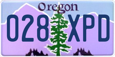OR license plate 028XPD