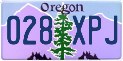 OR license plate 028XPJ