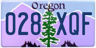 OR license plate 028XQF