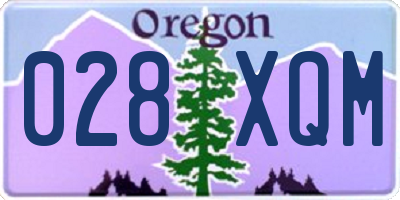 OR license plate 028XQM