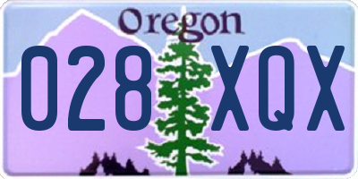 OR license plate 028XQX