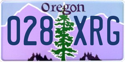 OR license plate 028XRG