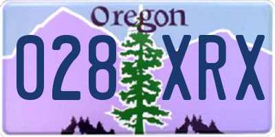 OR license plate 028XRX