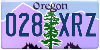 OR license plate 028XRZ