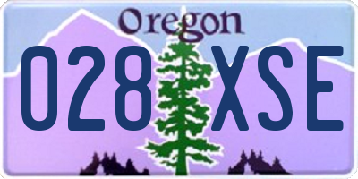 OR license plate 028XSE