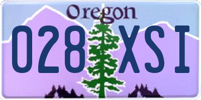 OR license plate 028XSI