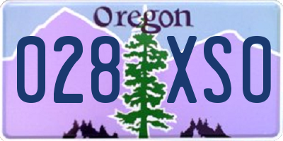 OR license plate 028XSO