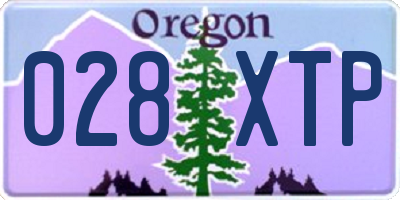 OR license plate 028XTP