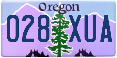 OR license plate 028XUA