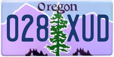 OR license plate 028XUD