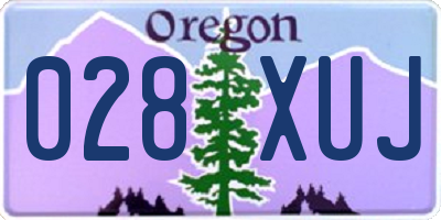 OR license plate 028XUJ