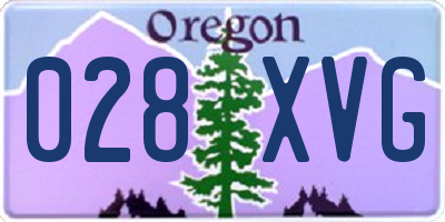OR license plate 028XVG
