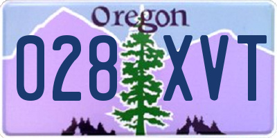 OR license plate 028XVT
