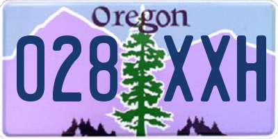 OR license plate 028XXH