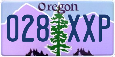 OR license plate 028XXP