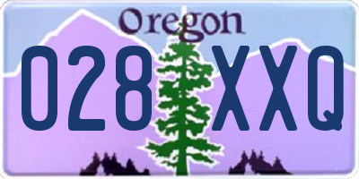 OR license plate 028XXQ