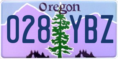 OR license plate 028YBZ
