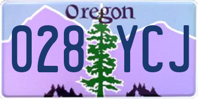 OR license plate 028YCJ