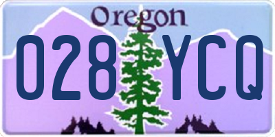 OR license plate 028YCQ