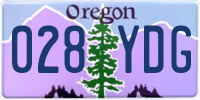 OR license plate 028YDG
