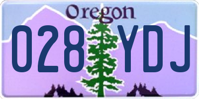 OR license plate 028YDJ