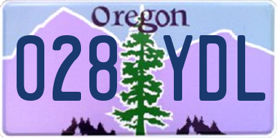 OR license plate 028YDL