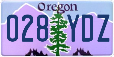 OR license plate 028YDZ