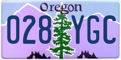 OR license plate 028YGC