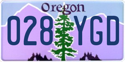 OR license plate 028YGD